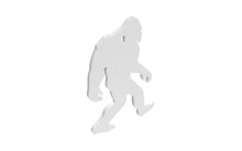 B/C AR500 3/8" SILHOUETTE YETI WHT B/C AR500 3/8" SILHOUETTE YETI WHT