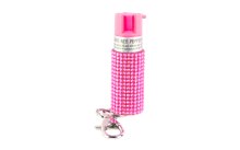 SABRE JEWELED SPRAY W/KEY RING PINK SABRE JEWELED SPRAY W/KEY RING PINK