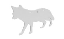 B/C AR500 3/8" SILHOUETTE COYOTE WHT B/C AR500 3/8" SILHOUETTE COYOTE WHT