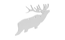 B/C AR500 3/8" SILHOUETTE ELK WHT B/C AR500 3/8" SILHOUETTE ELK WHT